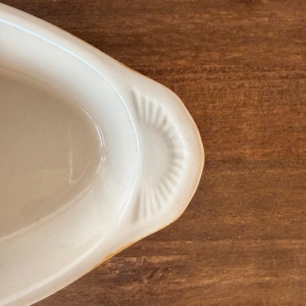 Brown Oval Serving Platters‎ Set of 2 Ceramic Oven To Table Bakeware